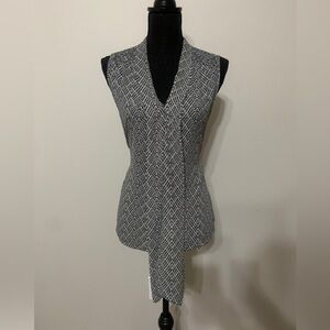 Cynthia Steffe Elegant Scarf Blouse, Size Medium